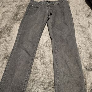 Prana Skinny Jeans, Snake Print, Dark Gray Womens Size 4